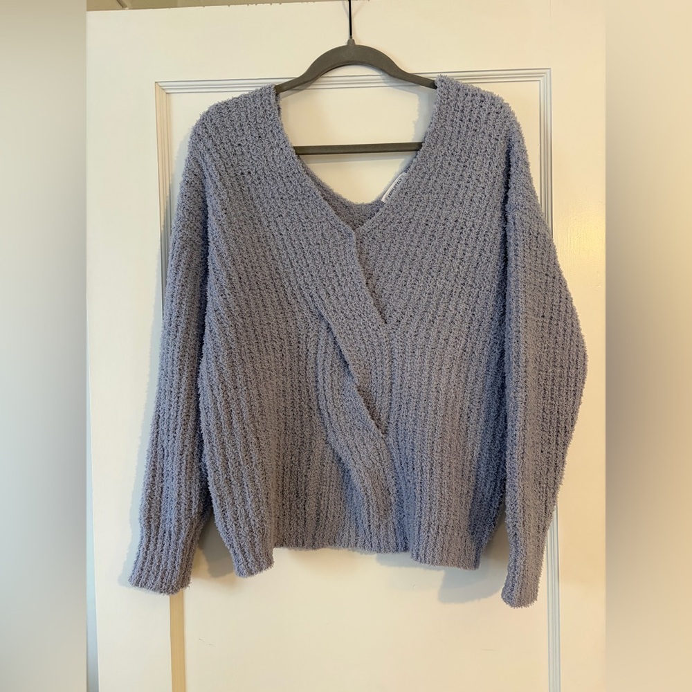 Absolutely Soft Lilac Blur V-Neck Sweater